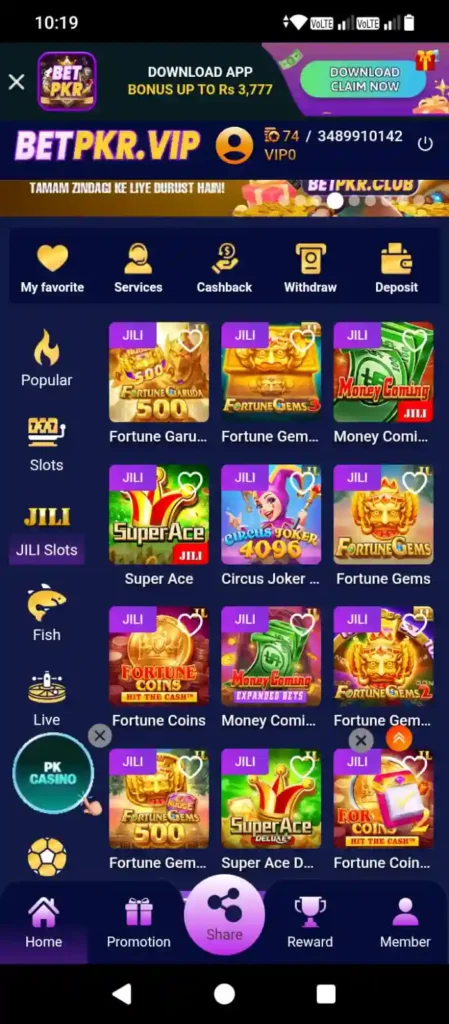 Bet PKR