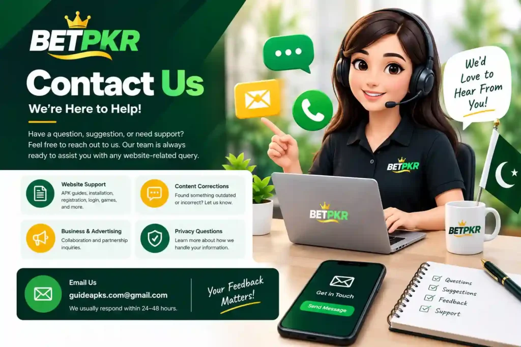 BetPKR Game Contact Us