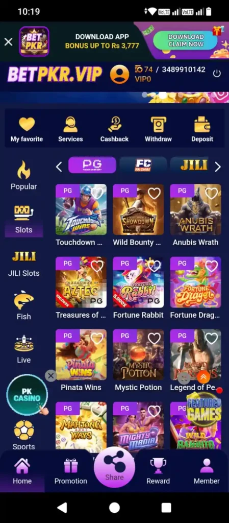betpkr game login
